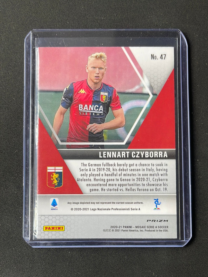 2020-21 Panini Mosaic Serie A Lennart Czyborra Red