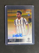 2020-21 Topps Stadium Club UEFA Champions League Marley Ake Gold Autograph 5/50