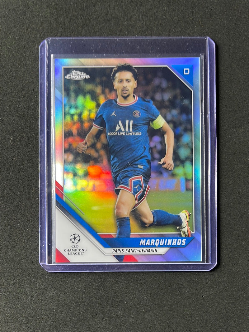 2021-22 Topps Chrome UEFA Champions League Marquinhos Refractor