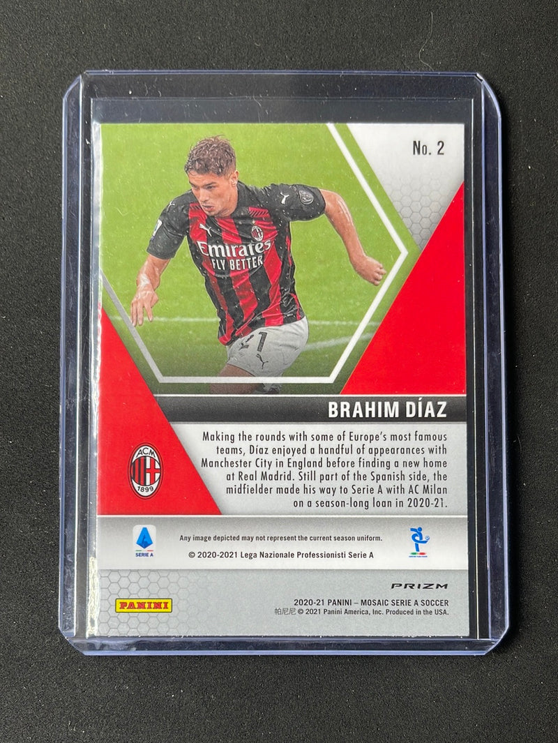 2020-21 Panini Mosaic Serie A Brahim Diaz Mosaic