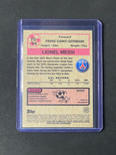 2021-22 Topps UEFA Champions League Lionel Messi 1975-76 Topps Footballers