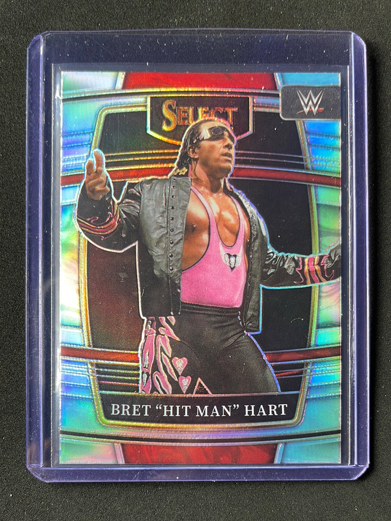 2022 Panini Select WWE Bret "Hit Man" Hart Concourse Silver Prizm