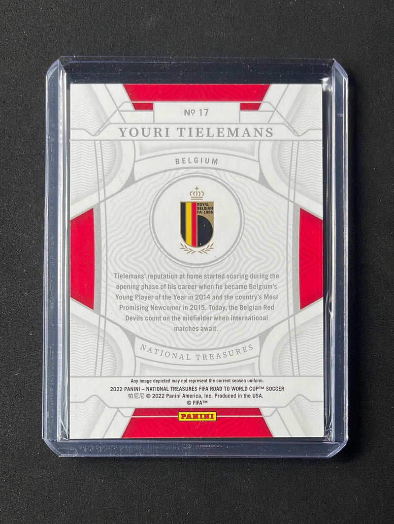 2022 National Treasures Road To World Cup Youri Tielemans 33/99
