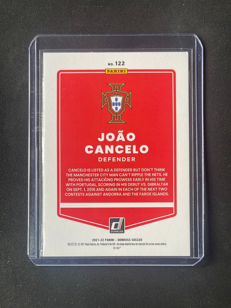 2021-22 Panini Donruss Road To Qatar Joao Cancelo Red Laser 25/99