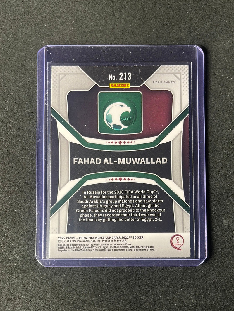 2022 Panini Prizm FIFA World Cup Qatar Fahad Al-Muwallad Hyper Prizm