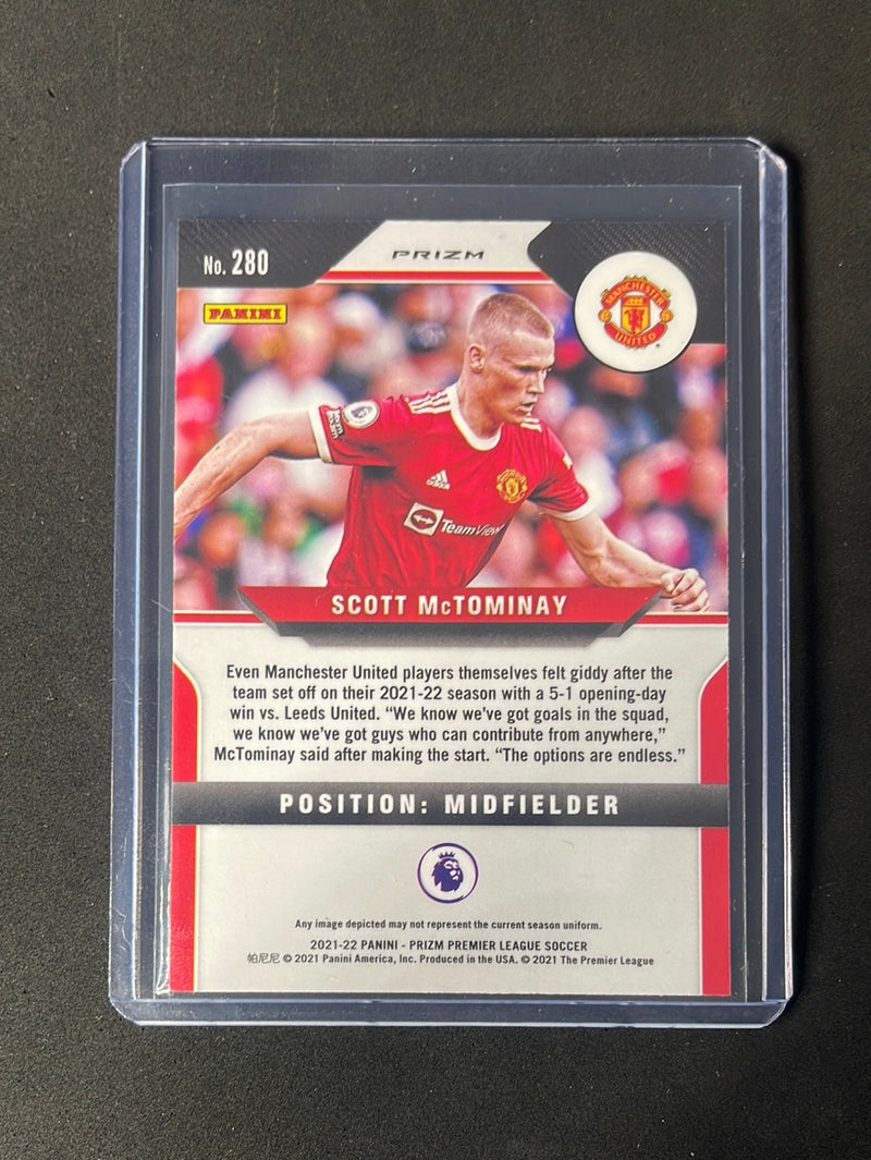 2021-22 Prizm Premier League Scott McTominay Blue/Yellow/Green Choice Prizm