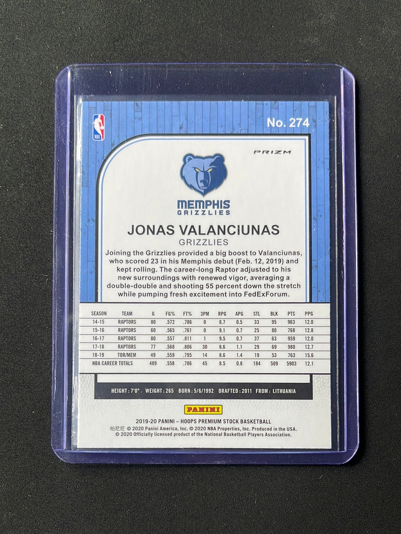 2019-20 Hoops Premium Jonas Valanciunas Silver