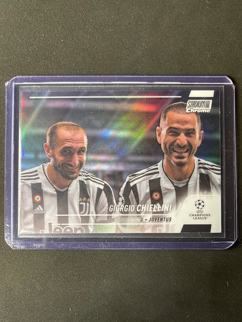 2021-22 Topps Stadium Club Chrome UEFA Champions League Giorgio Chiellini Refractor