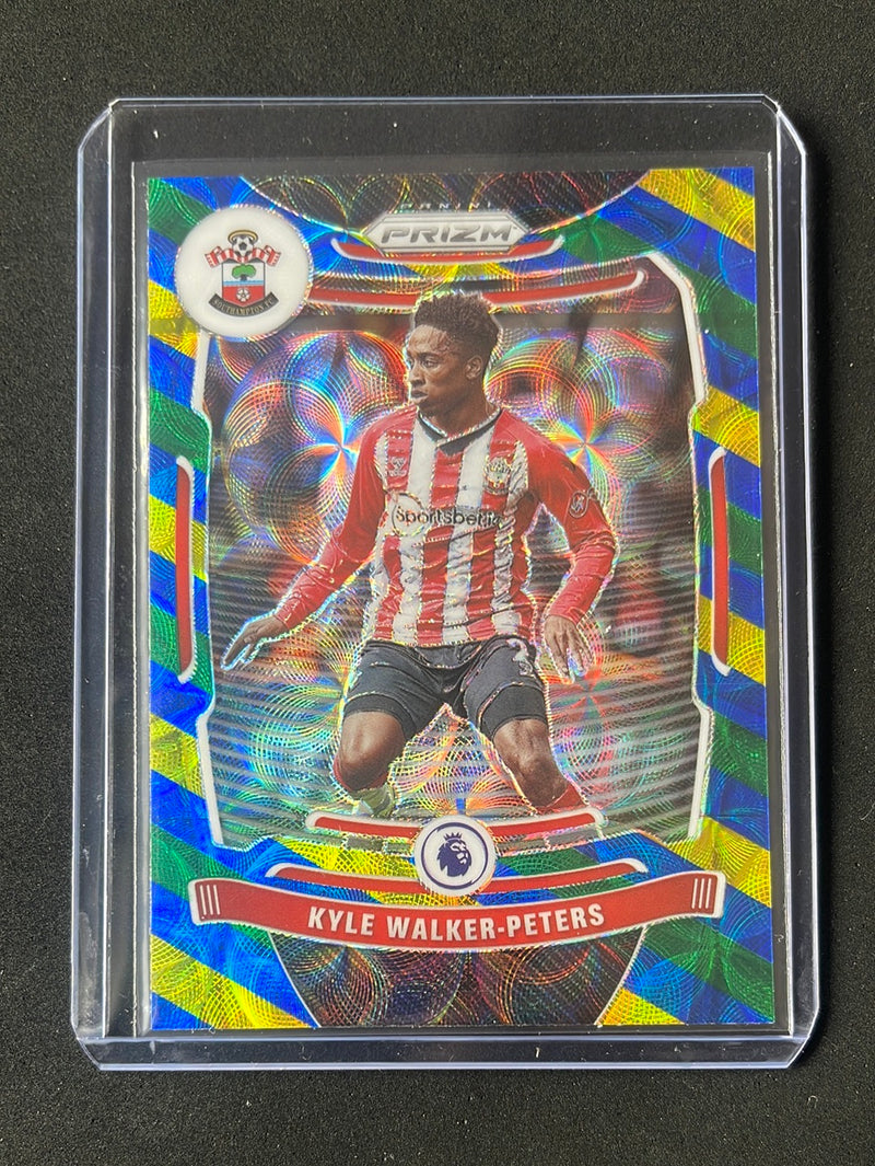 2021-22 Prizm Premier League Kyle Walker-Peters Blue/Yellow/Green Choice Prizm