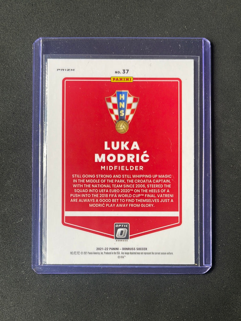 2021-22 Panini Donruss Road To Qatar Luka Modric Optic Silver