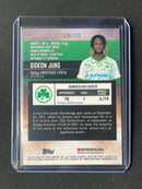 2021-22 Topps Bundesliga Stadium Club Chrome Gideon Jung Aqua/Green Electric Charge 38/175