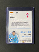 2021-22 Panini Chronicles Soccer Iago Aspas Blue Chronicles La Liga 7/99
