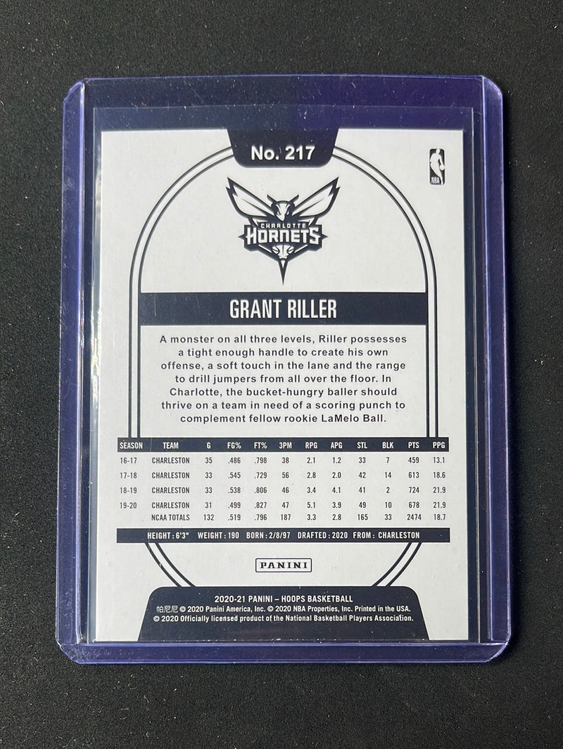 2020-21 Panini NBA Hoops Grant Riller Purple