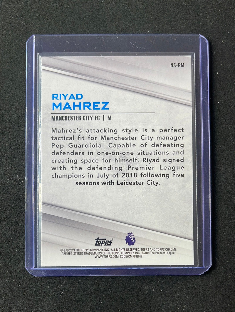 2018-19 Topps Chrome Premier League Riyad Mahrez New Signings