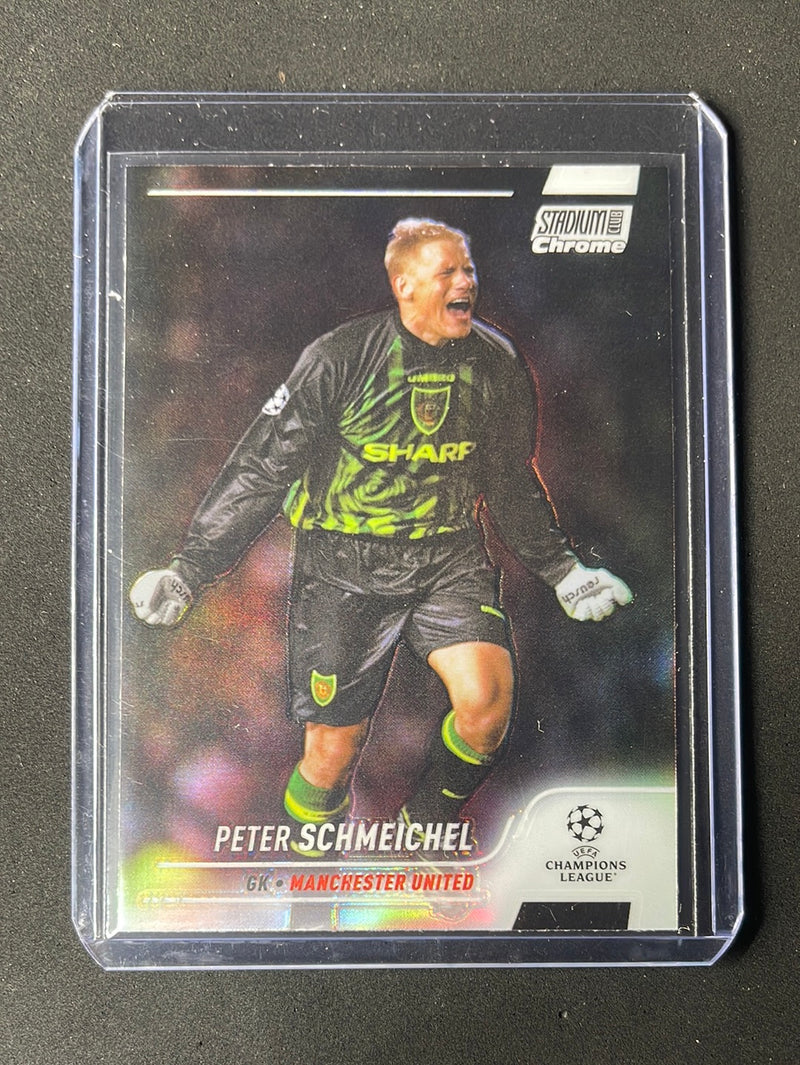 2021-22 Topps Stadium Club Chrome UEFA Champions League Peter Schmeichel Refractor