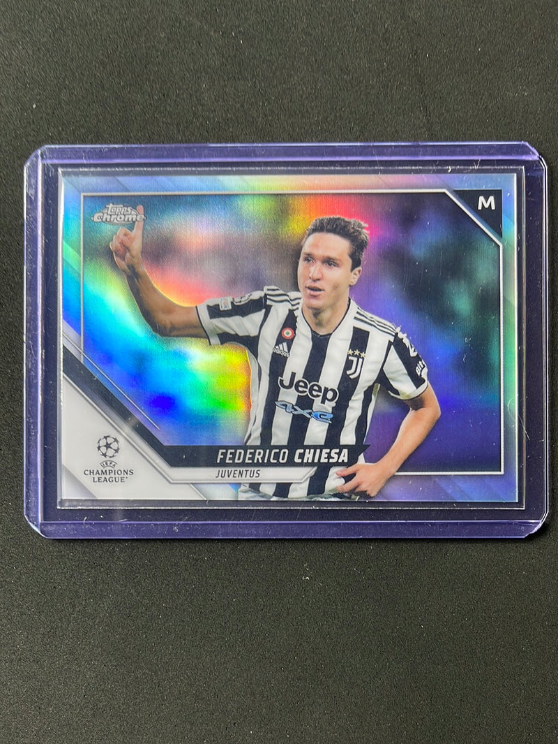 2021-22 Topps Chrome UEFA Champions League Federico Chiesa Refractor