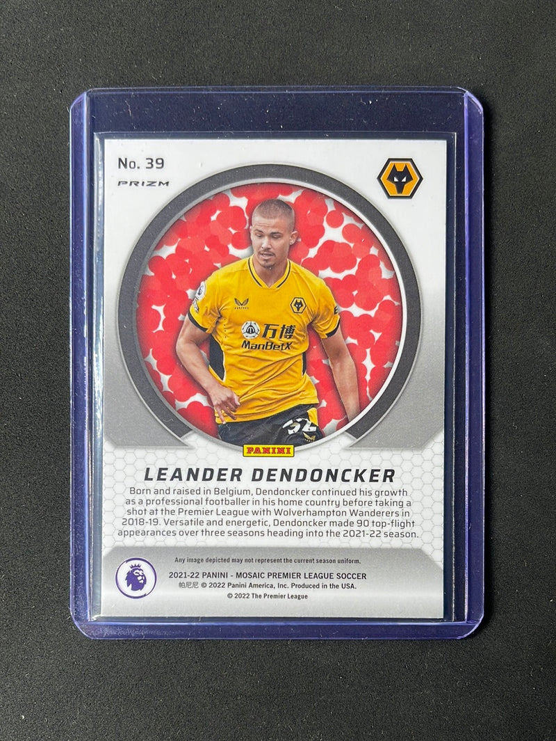 2021-22 Panini Mosaic EPL Leander Dendoncker International Men Of Mastery Mosaic