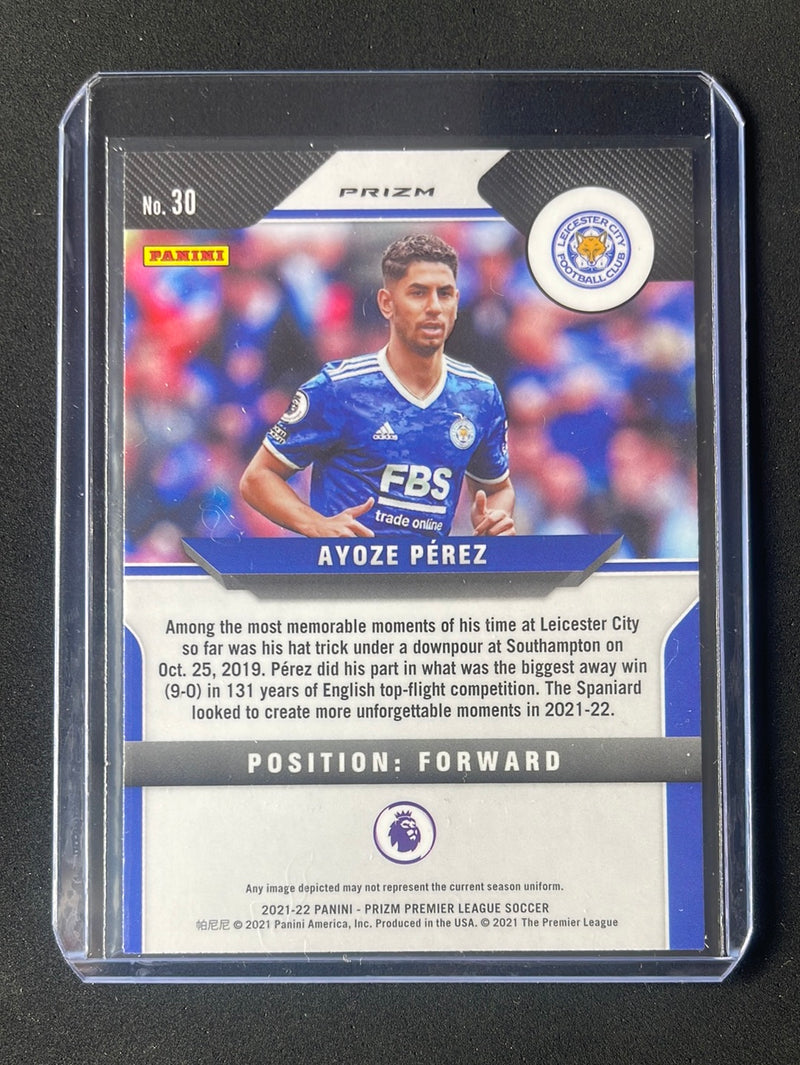 2021-22 Prizm Premier League Ayoze Perez Blue/Yellow/Green Choice Prizm