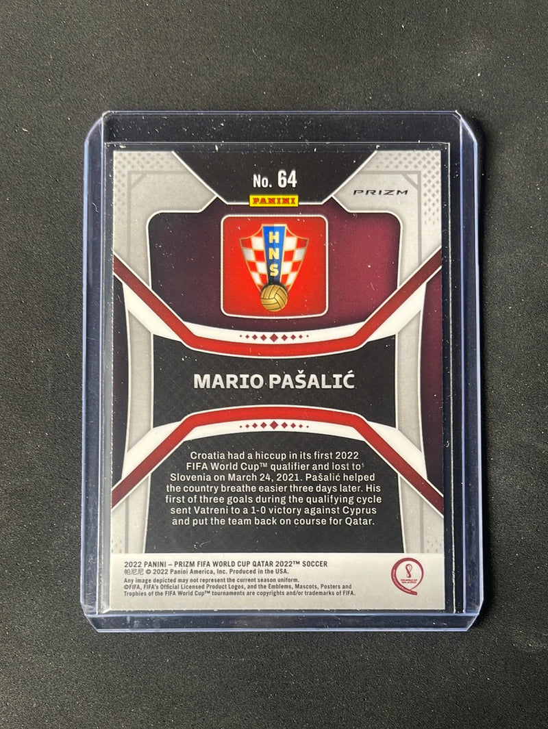 2022 Panini Prizm FIFA World Cup Qatar Mario Pasalic Silver Prizm