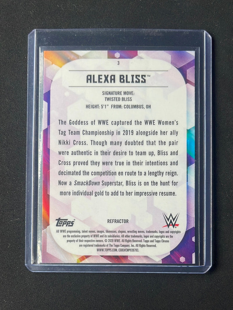 2020 Topps Chrome WWE Alexa Bliss Refractor