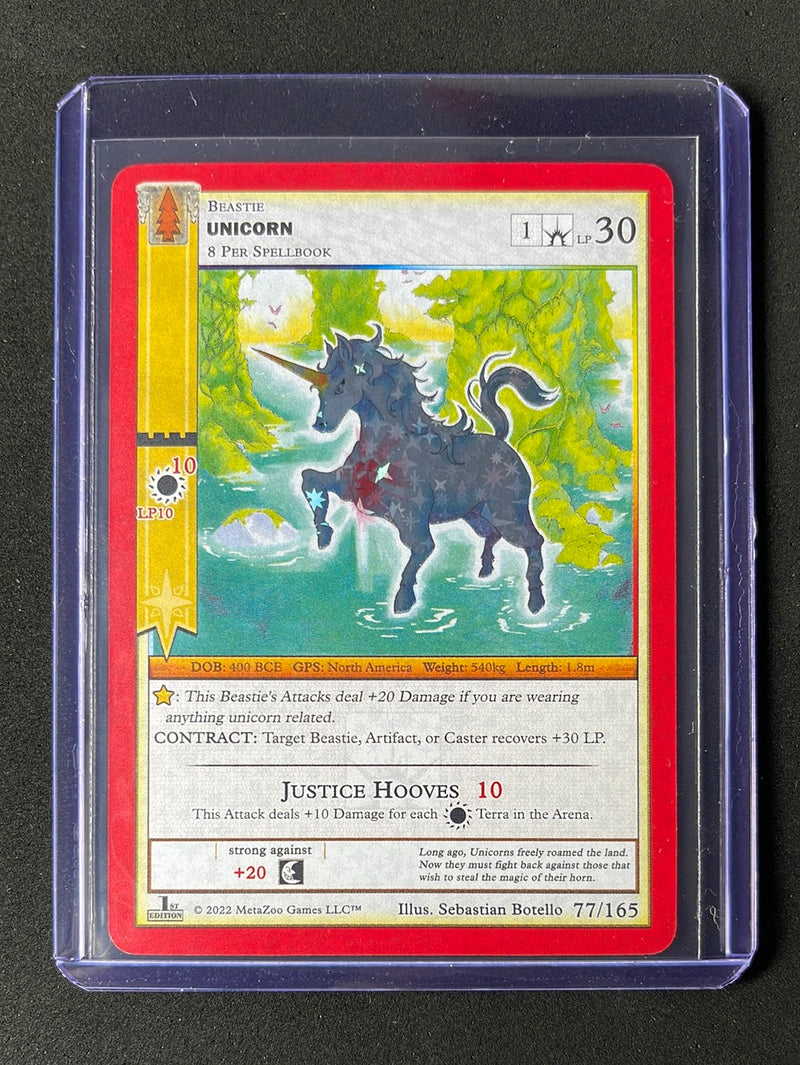 Metazoo TCG Wilderness 1st Edition Unicorn Reverse Holo 77/165