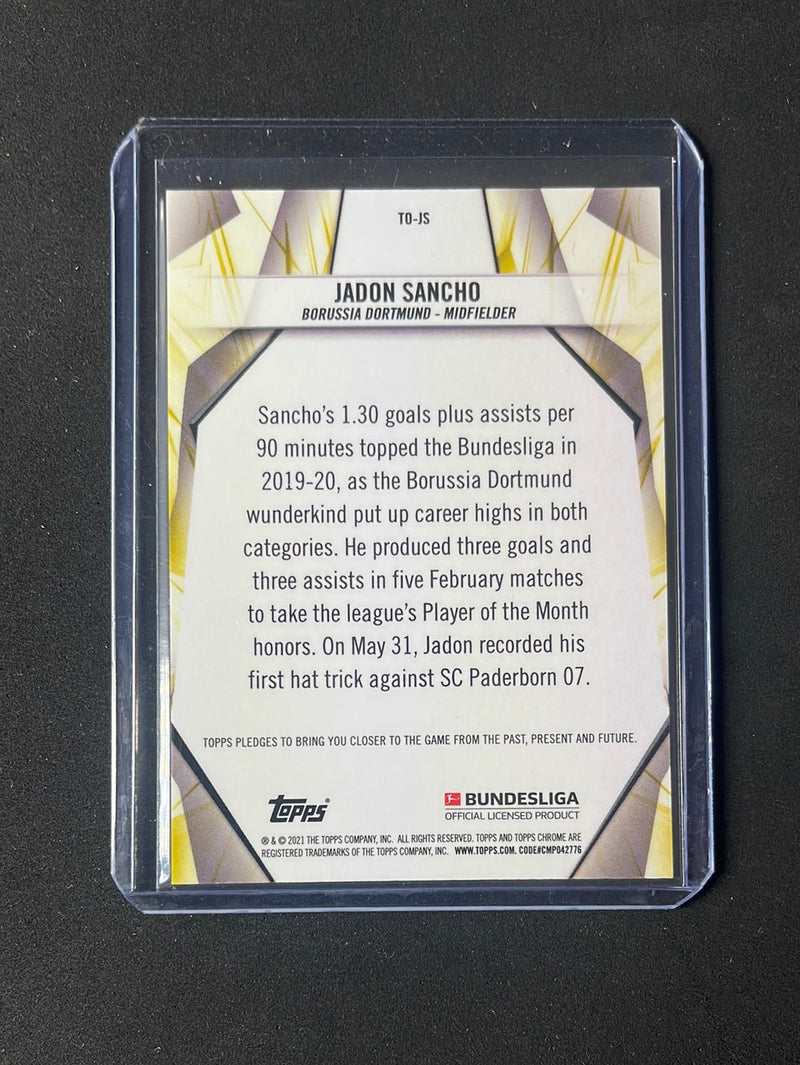 2020-21 Topps Chrome Bundesliga Jadon Sancho TOP XI