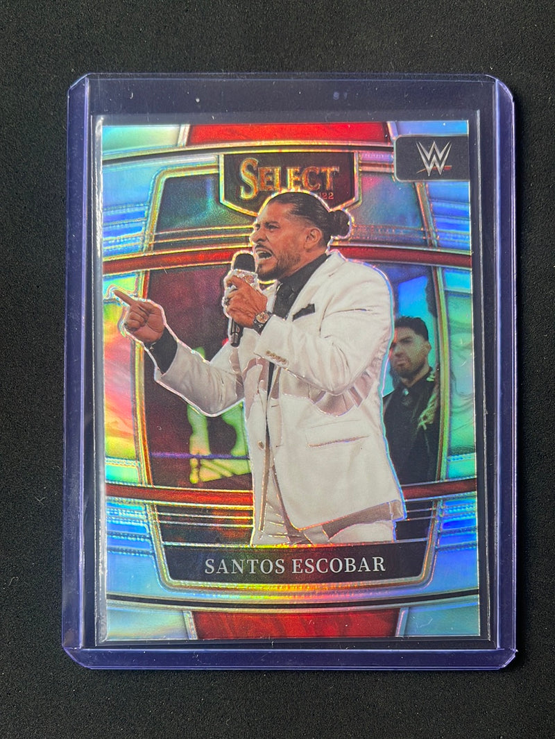 2022 Panini Select WWE Santos Escobar Concourse Silver