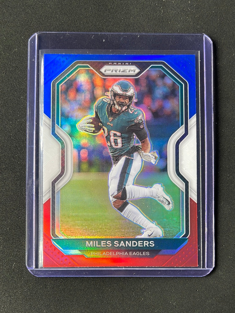 2020 Panini Prizm Football Miles Sanders Red/White/Blue Prizm