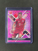 2021-22 Topps Finest Bundesliga Robert Lewandowski Pink Wave Refractor 155/300