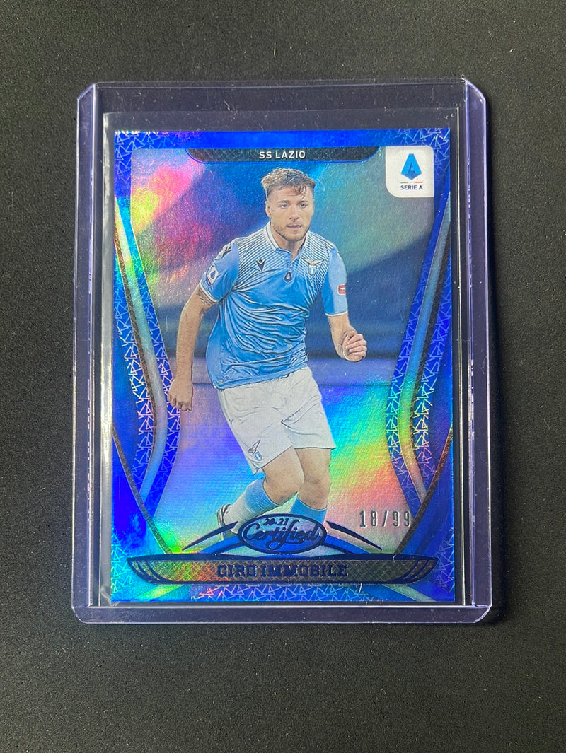 2020-21 Panini Chronicles Ciro Immobile Certified Serie A Blue 18/99