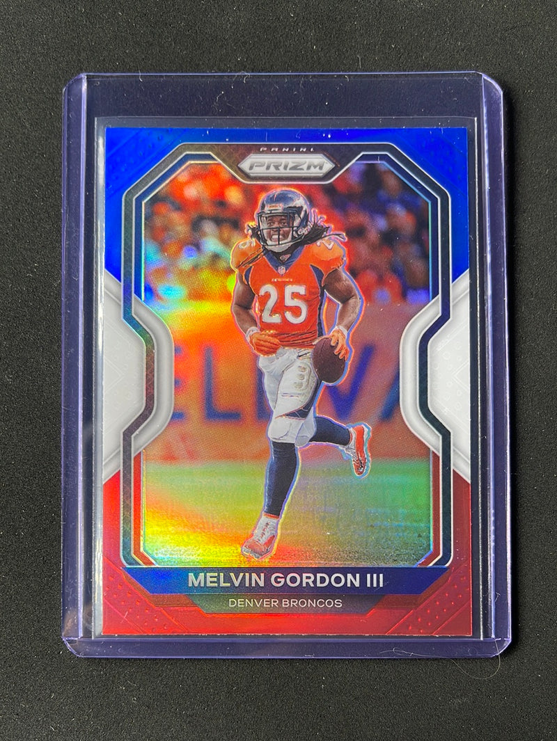 2020 Panini Prizm Football Melvin Gordan III Red/White/Blue Prizm