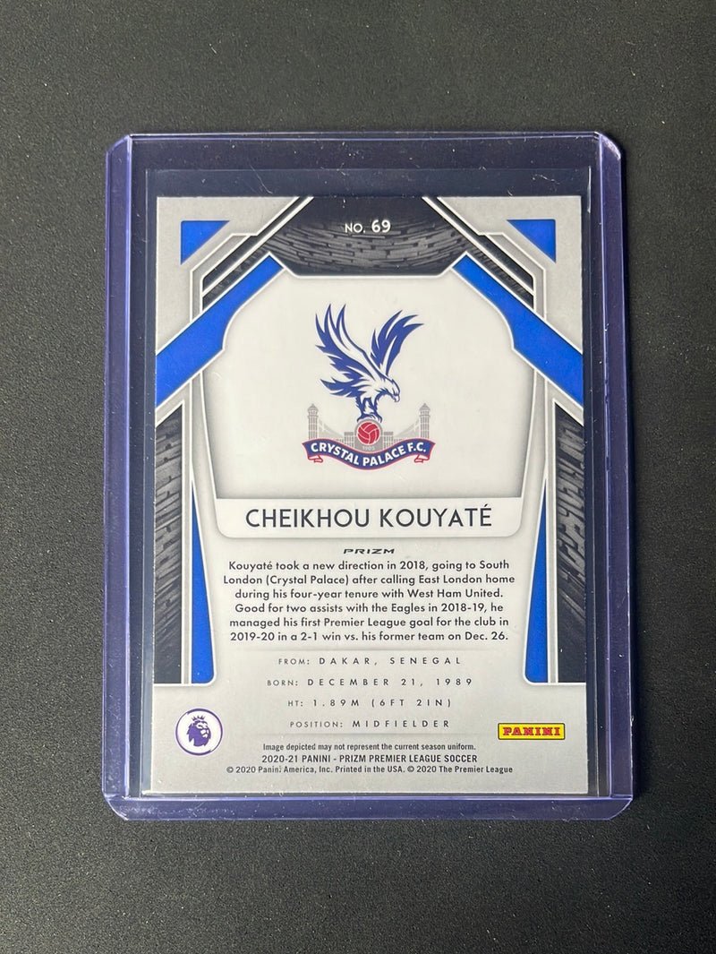 2020-21 Panini Prizm Premier League Cheikhou Kouyate Silver Prizm