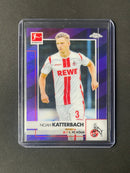 2020-21 Topps Chrome Bundesliga Noah Katterbach Purple Refractor 180/299
