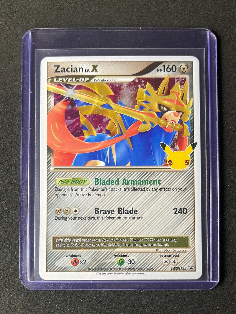 Pokemon TCG Sword & Shield Black Star Promo Zacian Lv.X SWSH135