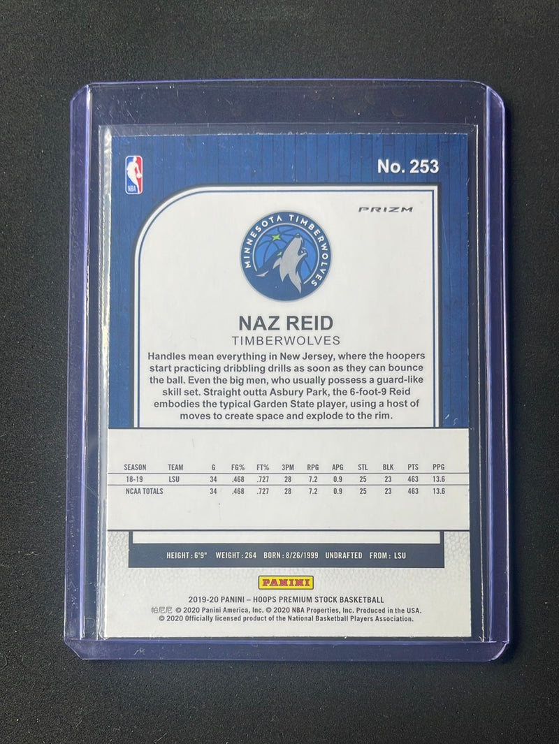 2019-20 Hoops Premium Naz Reid Laser