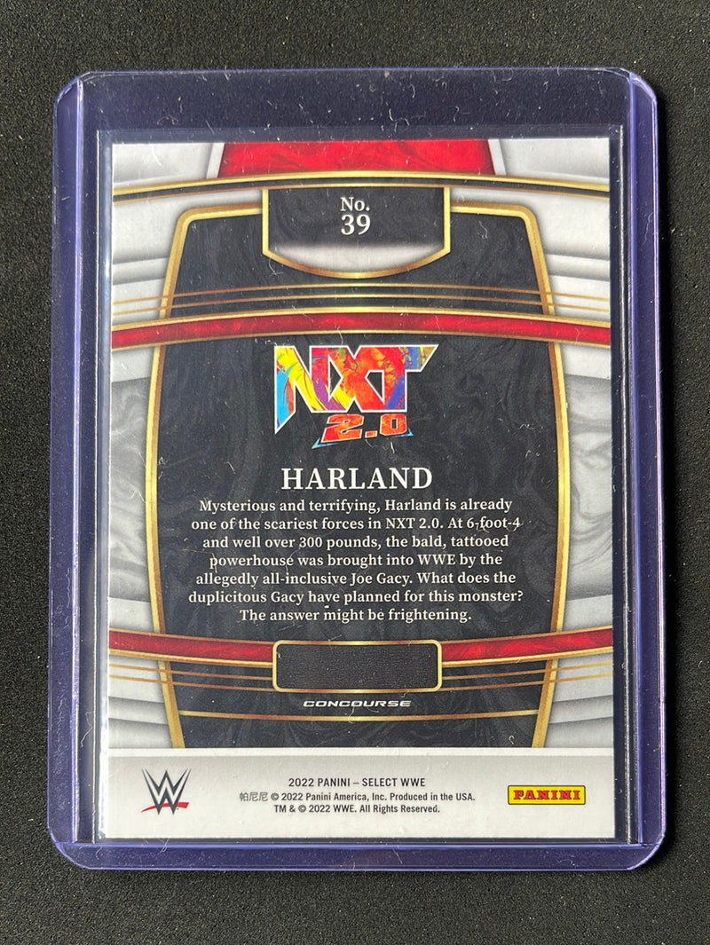 2022 Panini Select WWE Harland Concourse Red & Blue