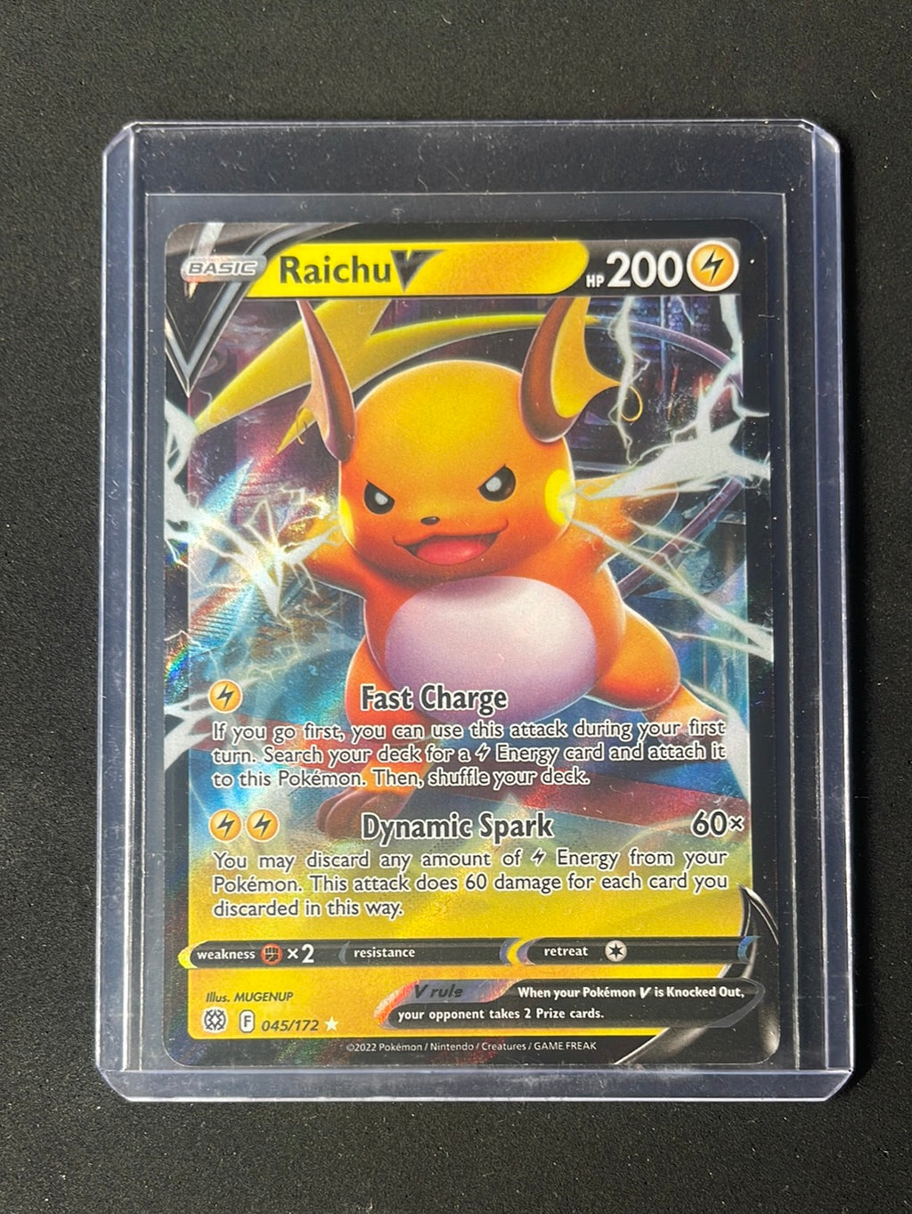 raichu v pokemon card Pokemon TCG Brilliant Stars Raichu V 45/172