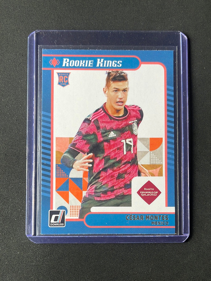 2021-22 Panini Donruss Road To Qatar Cesar Montes Rookie Kings