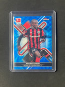 2021-22 Topps Finest Bundesliga Moussa Diaby Blue Wave Refractor 150/150