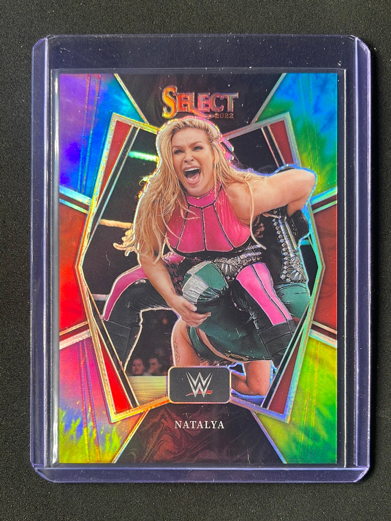 2022 Panini Select WWE Natalya Premier Level Tie-Dye Prizm 6/25