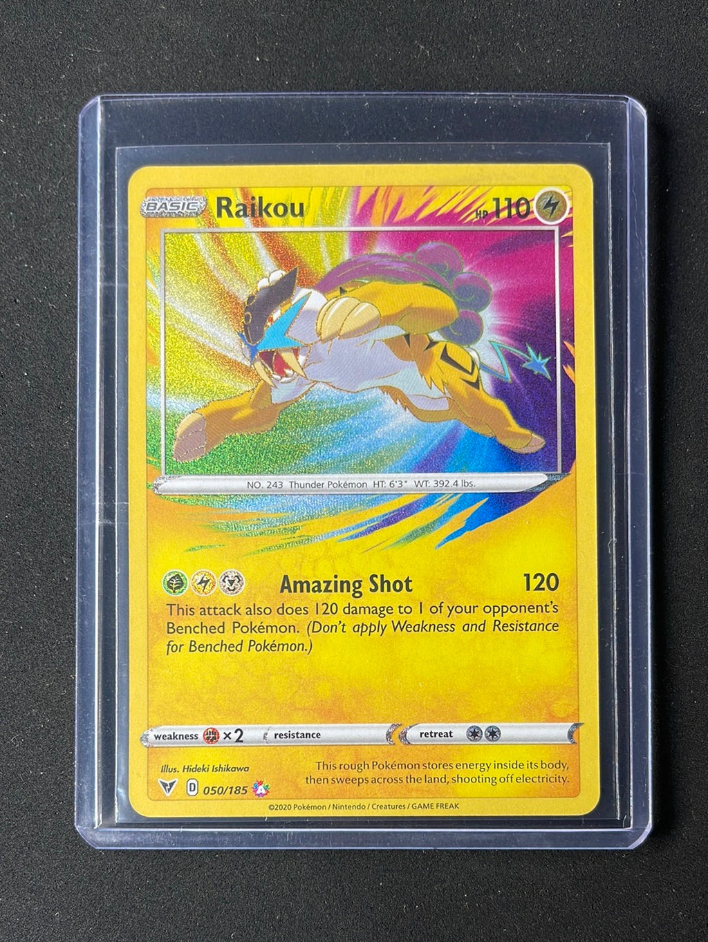 Pokemon TCG Vivid Voltage Raikou Amazing Rare 50/185 Pokemon TCG Vivid Voltage Raikou Amazing Rare 50/185