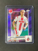 2020-21 Topps Chrome Bundesliga Sebastian Andersson Purple Refractor 29/299