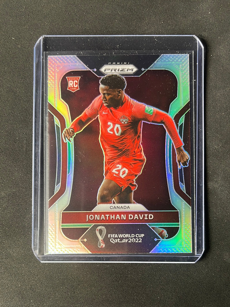 2022 Panini Prizm FIFA World Cup Qatar Jonathan David Silver Prizm