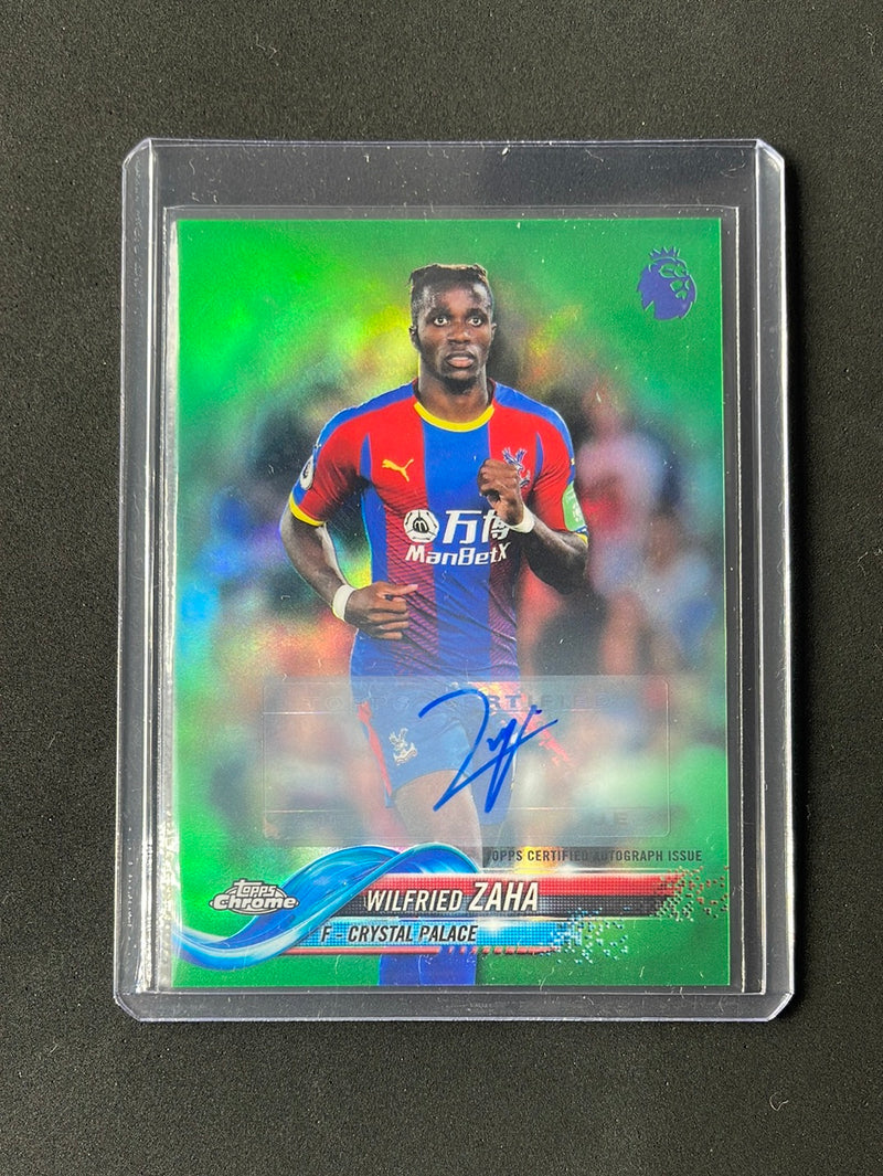 2018-19 Topps Chrome Premier League Wilfried Zaha Autograph Green 93/99