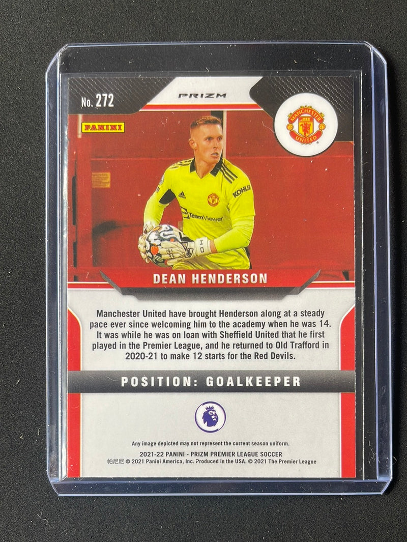 2021-22 Prizm Premier League Dean Henderson Blue/Yellow/Green Choice Prizm