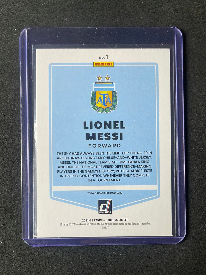 2021-22 Panini Donruss Road To Qatar Lionel Messi