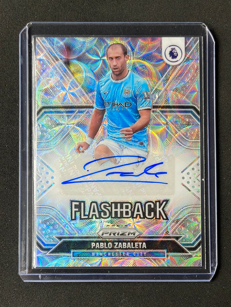 2021-22 Prizm Premier League Pablo Zabaleta Flashback Autograph Choice FB-PZB