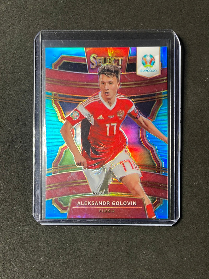 2020 Panini Select UEFA Euro Soccer Aleksandr Golovin Light Blue Nameplate Color Variation 159/175