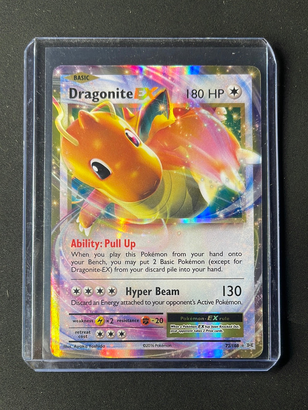 Pokemon TCG Evolutions Dragonite EX 72/108