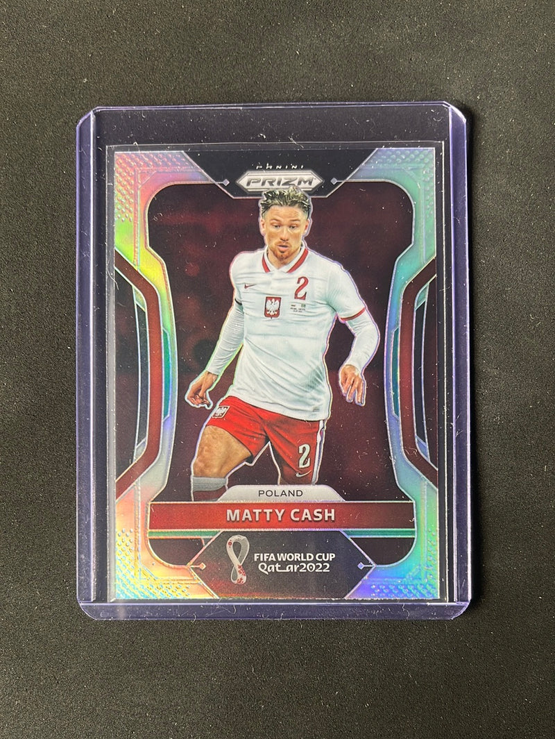 2022 Panini Prizm FIFA World Cup Qatar Matty Cash Silver Prizm